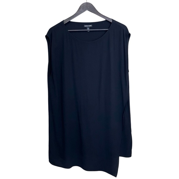 Eileen Fisher 100% Silk Long Sleeveless Top - Picture 2 of 16